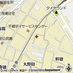 愛知県新城市野田皆津39周辺の地図
