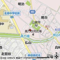 愛知県額田郡幸田町高力越丸13周辺の地図