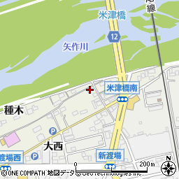 愛知県西尾市米津町川向53周辺の地図