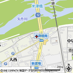 愛知県西尾市米津町川向周辺の地図