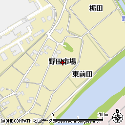 愛知県新城市野田野田市場周辺の地図