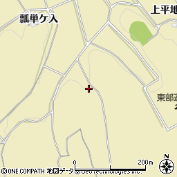 愛知県岡崎市桑谷町松本周辺の地図