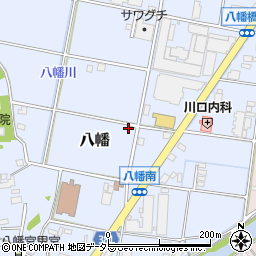 静岡県藤枝市八幡308-2周辺の地図