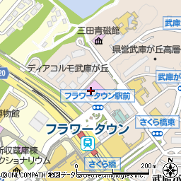 三田市立フラワータウン市民センター　ホール周辺の地図