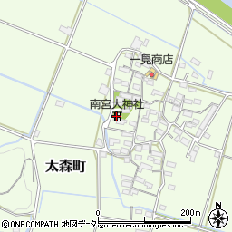 南宮大神社周辺の地図