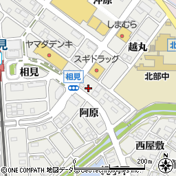 愛知県額田郡幸田町相見阿原3周辺の地図