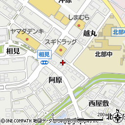 愛知県額田郡幸田町相見阿原6周辺の地図