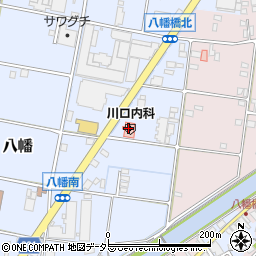 川口内科周辺の地図