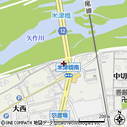 愛知県西尾市米津町川向23周辺の地図
