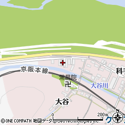 京都府八幡市八幡科手60周辺の地図