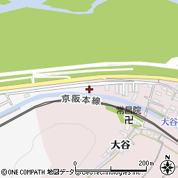 京都府八幡市八幡科手68周辺の地図