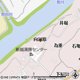 愛知県新城市庭野向河原周辺の地図