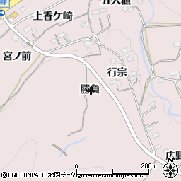 愛知県新城市庭野勝負周辺の地図