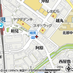愛知県額田郡幸田町相見阿原21周辺の地図