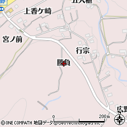 愛知県新城市庭野（勝負）周辺の地図