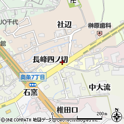 愛知県常滑市長峰四ノ切周辺の地図