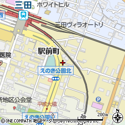 兵庫県三田市駅前町周辺の地図