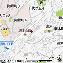 愛知県常滑市瀬木町1丁目38周辺の地図