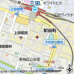 兵庫県三田市駅前町7周辺の地図