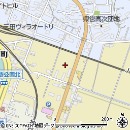 兵庫県三田市駅前町18周辺の地図