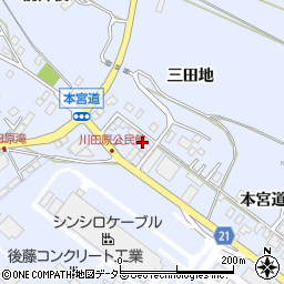〒441-1347 愛知県新城市川田本宮道の地図