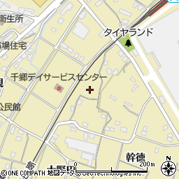 愛知県新城市野田（皆津）周辺の地図