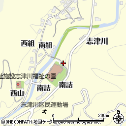 京都府宇治市志津川南詰周辺の地図