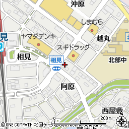 愛知県額田郡幸田町相見阿原2-3周辺の地図