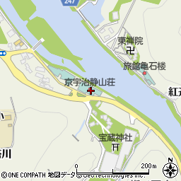 京宇治　静山荘周辺の地図