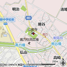 山泉寺周辺の地図