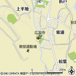 広忠寺周辺の地図