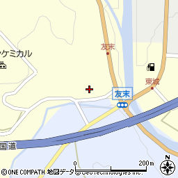 広島県庄原市東城町川西205周辺の地図