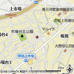愛知県新城市市場台1丁目5-5周辺の地図