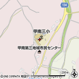 甲賀市立甲南第三小学校周辺の地図