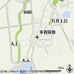 愛知県岡崎市羽栗町多賀屋敷84周辺の地図