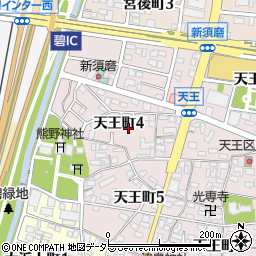 愛知県碧南市天王町4丁目周辺の地図
