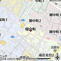 愛知県半田市畑合町周辺の地図