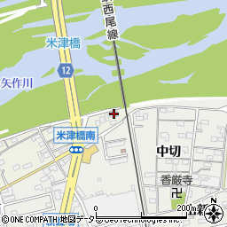 愛知県西尾市米津町川向3周辺の地図