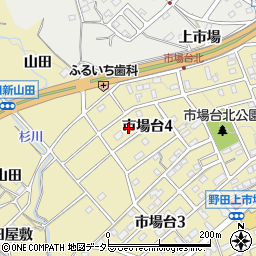 愛知県新城市市場台4丁目4-5周辺の地図