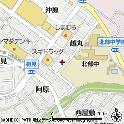 愛知県額田郡幸田町菱池宮ノ根周辺の地図