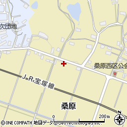兵庫県三田市桑原73周辺の地図