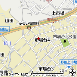 愛知県新城市市場台4丁目4-4周辺の地図