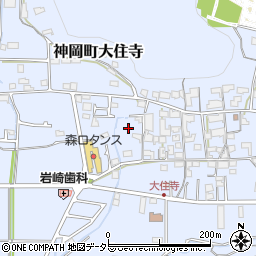 兵庫県たつの市神岡町大住寺周辺の地図