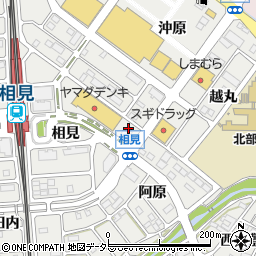 愛知県額田郡幸田町相見周辺の地図