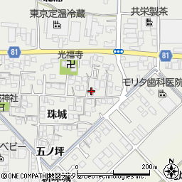 京都府久世郡久御山町市田和気15周辺の地図