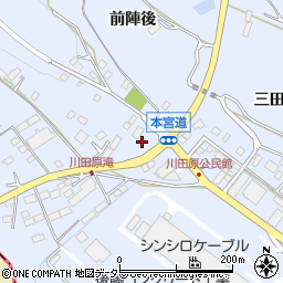 ローソン新城本宮道店周辺の地図