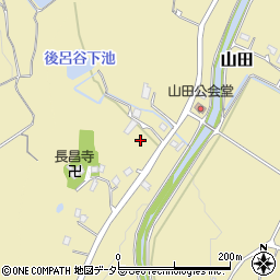 兵庫県三田市山田649周辺の地図