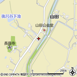 兵庫県三田市山田657周辺の地図
