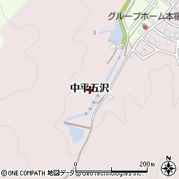 愛知県岡崎市本宿町中平五沢周辺の地図