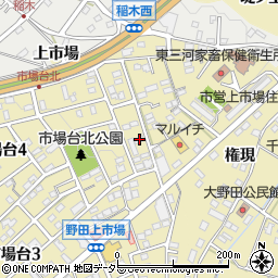 愛知県新城市市場台1丁目5-21周辺の地図